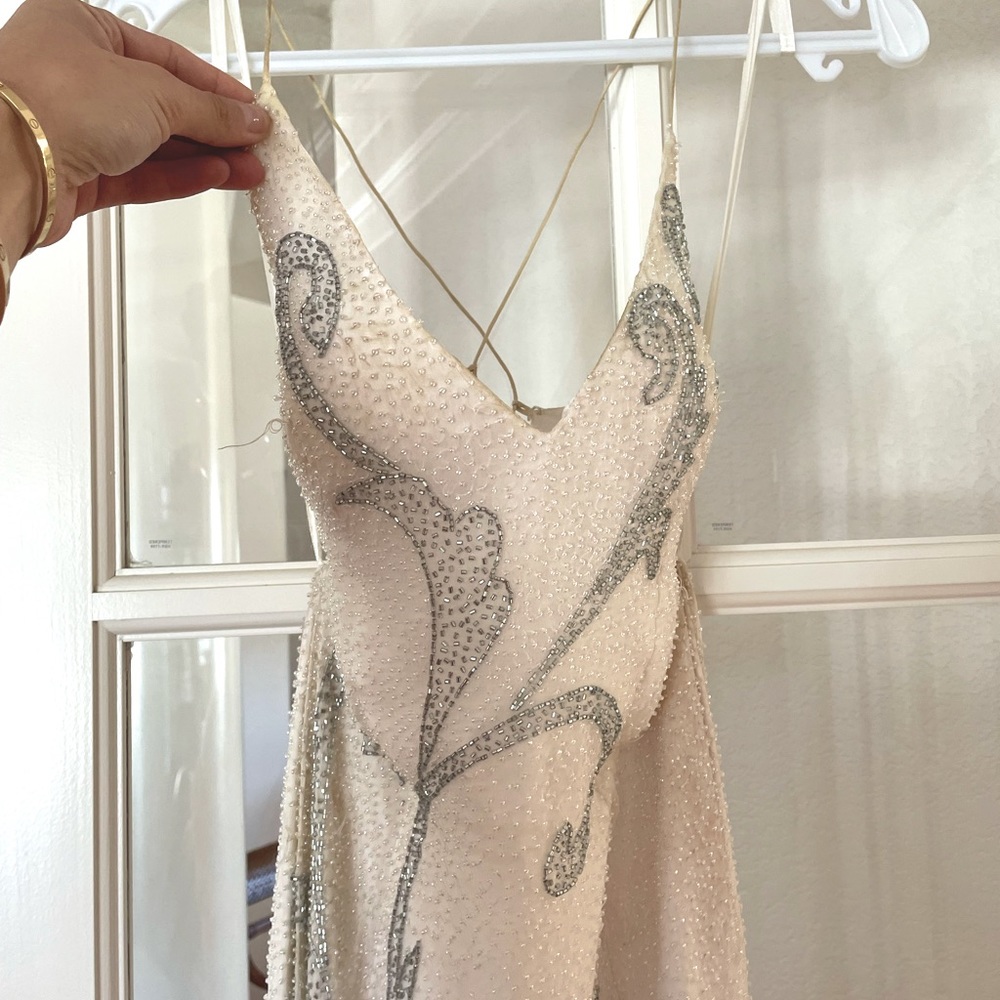 White Beaded Gown